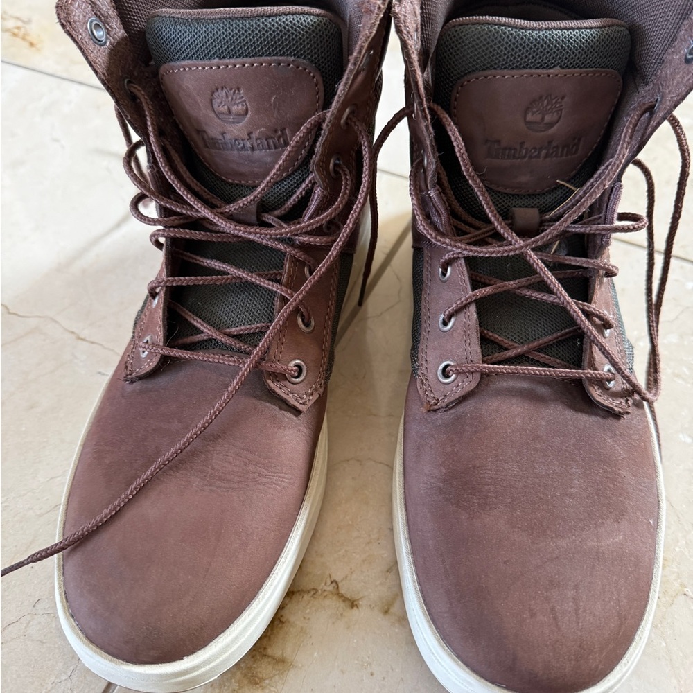 Timberland Men's Dark Brown Lace-Up Boots